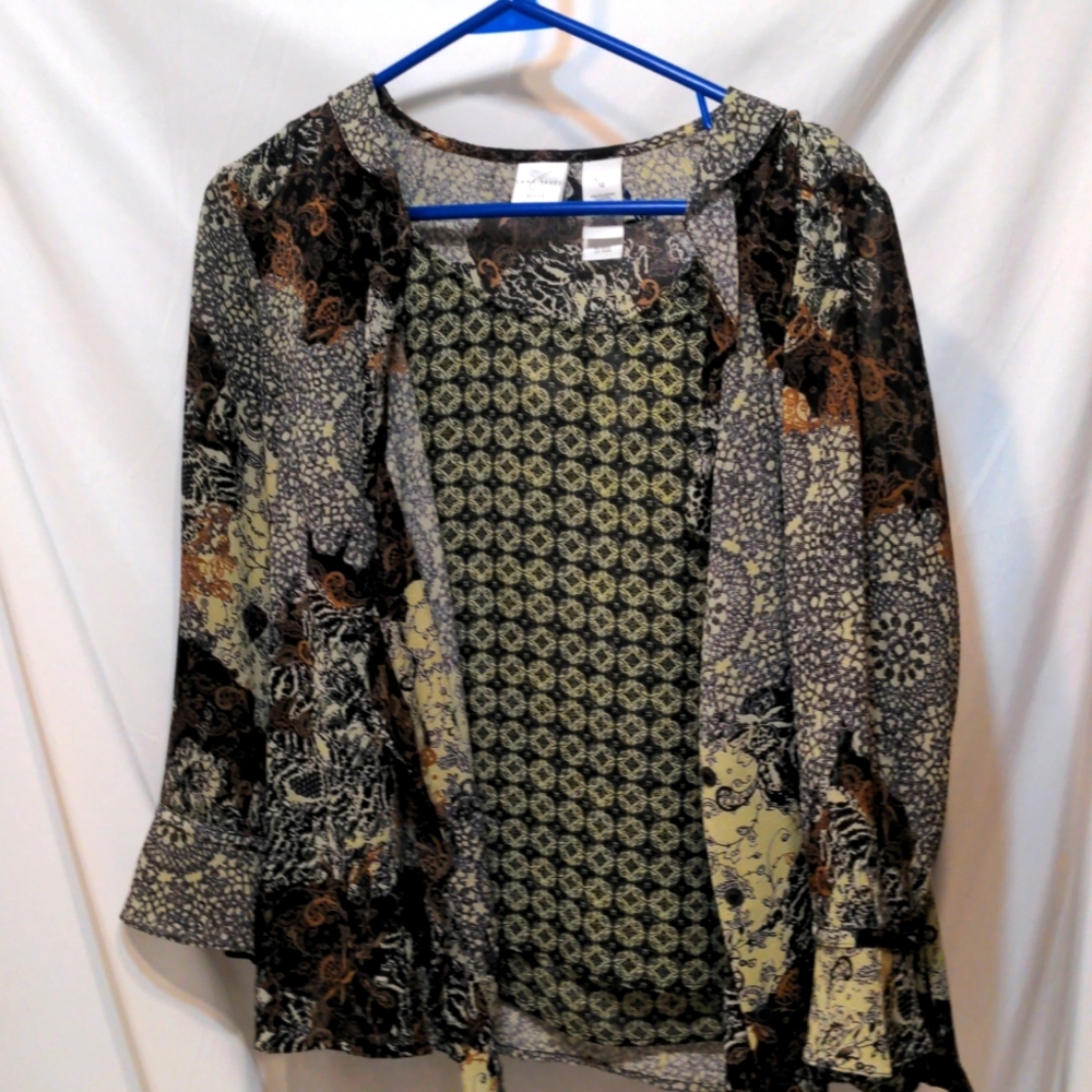 Emma James 2 piece blouse size 12